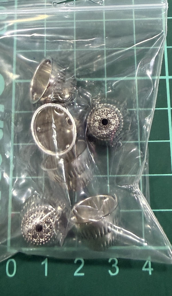 Jewel End Cap Silver
